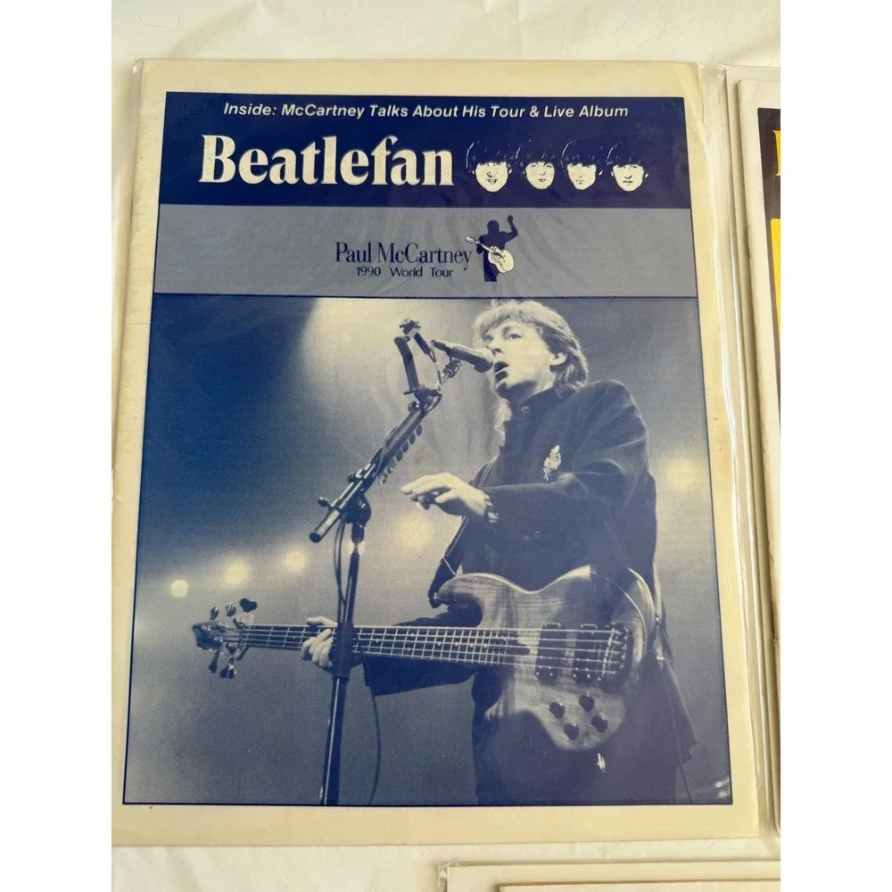 Beatlefan Magazine Lot Paul McCartney 1990 World Tour Onstage Off Talks 3 Issues